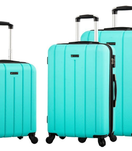 Coalville Set of 3 Hard Shell Suitcase in Teal