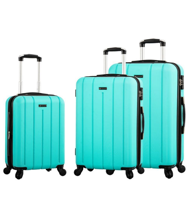 Coalville Set of 3 Hard Shell Suitcase in Teal