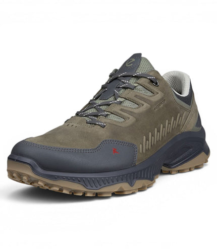 Ecco Men's Green Leather Waterproof Hiking Trainer Sneaker Shoes - Receptor XP