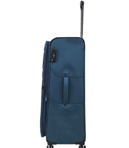 Corby Large Soft Shell Suitcase in Teal