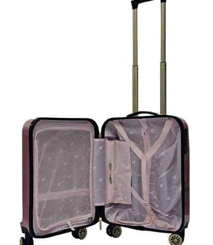 Canvey Cabin Hard Shell Suitcase in Pink