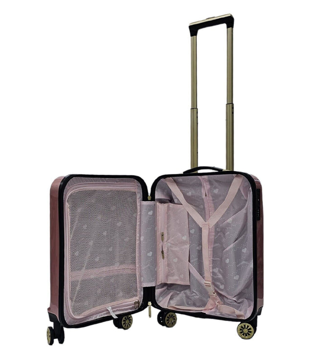 Canvey Cabin Hard Shell Suitcase in Pink