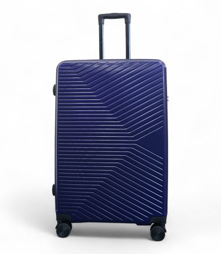 Junee Large Hard Shell Suitcase in Navy Blue