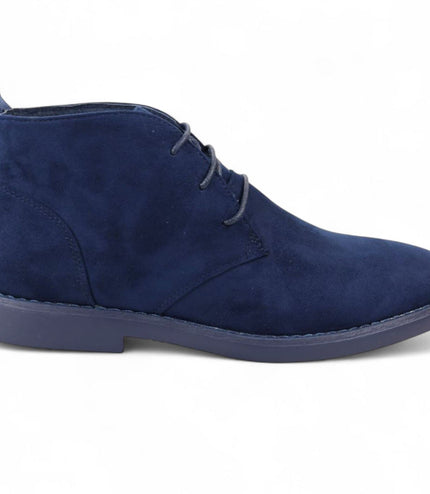 Men's Navy Premium Desert Style Suede Chukka Boots