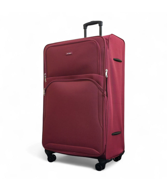Gosford X-Large Soft Shell Suitcase in Burgundy Red