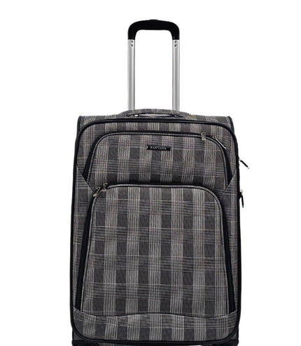 Ashbourne Medium Soft Shell Suitcase in Stripe