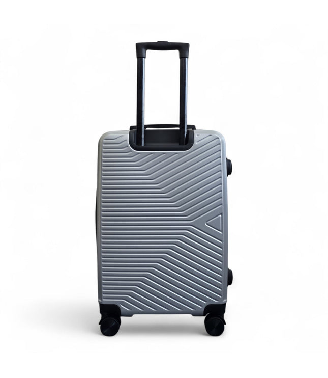 Junee Medium Hard Shell Suitcase in Silver