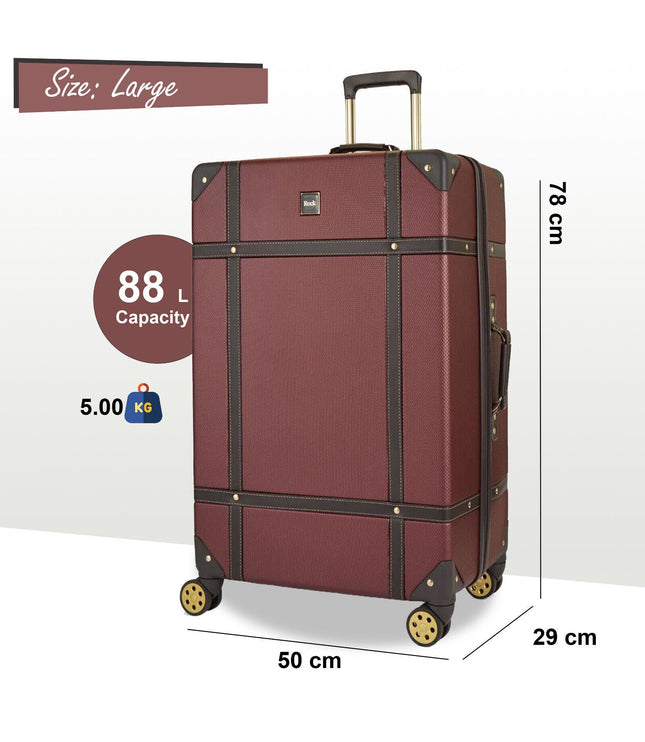 Alston Large Hard Shell Suitcase in Burgundy
