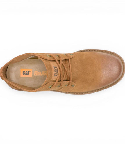 CAT (Caterpillar) Tan Leather Hiking Mid-Cut Chukka Ankle Boots - Grader