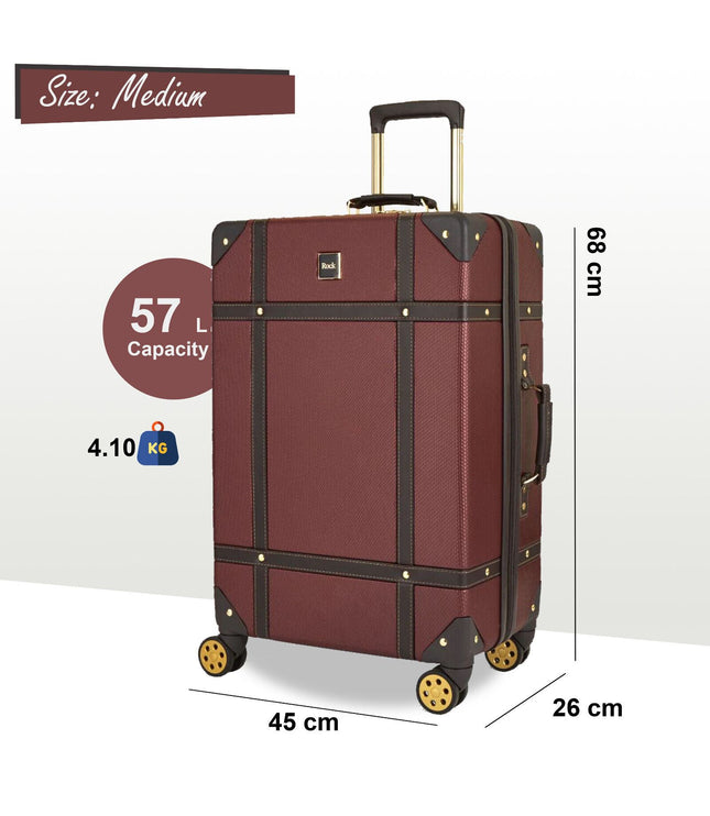 Alston Medium Hard Shell Suitcase in Burgundy