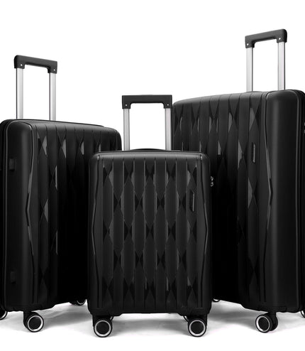 Burnaby Set of 3 Hard Shell Suitcase in Black