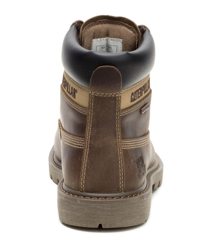 Caterpillar (CAT) Men's Brown Waterproof Leather Lace Up Ankle Boots -  Colorado 2.0 Tractor