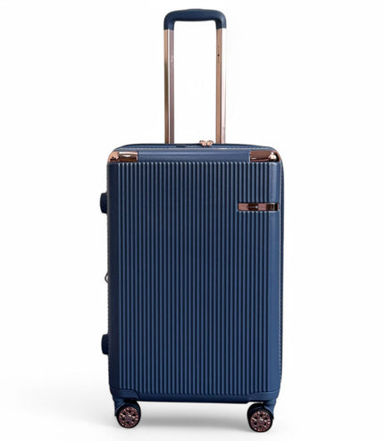 Cowra Medium Hard Shell Suitcase in Navy Blue