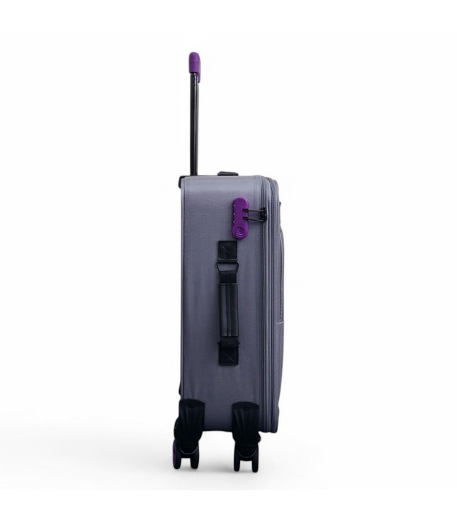 Handa Cabin Soft Shell Suitcase in Grey