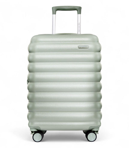 Hard Shell Cabin 37 x 22 x 55 cm Green TSA Secure Luggage Suitcase Suitable for Easyjet, Ryanair