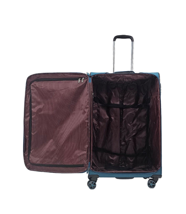 Corby Large Soft Shell Suitcase in Teal