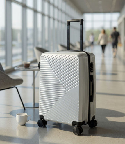 Junee Medium Hard Shell Suitcase in Silver