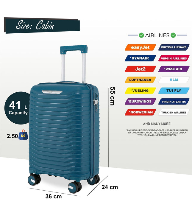Burnaby Cabin Hard Shell Suitcase in Blue