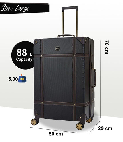 Alston Large Hard Shell Suitcase in Black