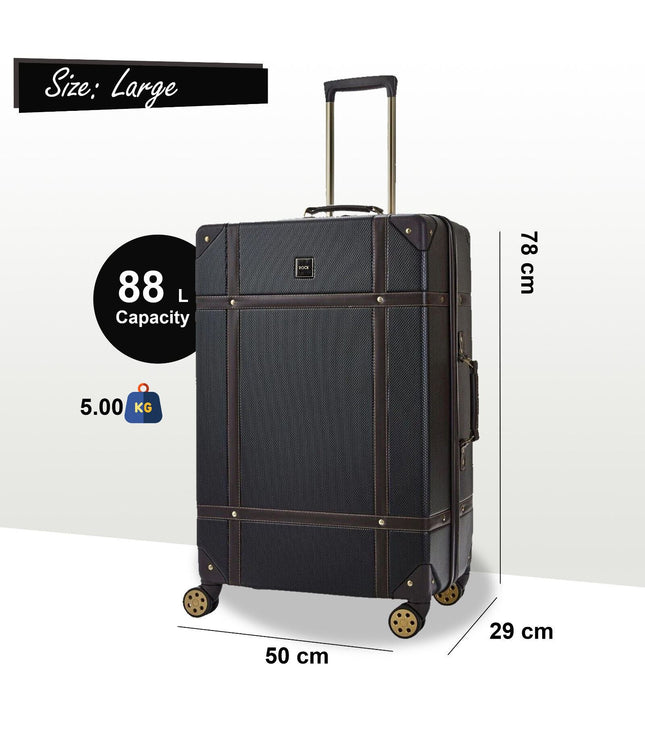 Alston Large Hard Shell Suitcase in Black