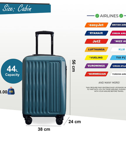 Croydon Cabin Hard Shell Suitcase in Green