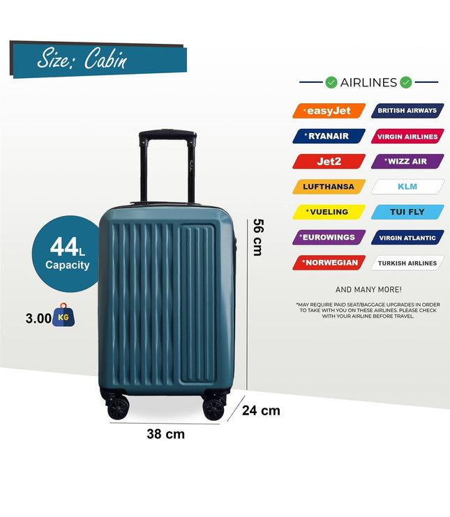 Croydon Cabin Hard Shell Suitcase in Green