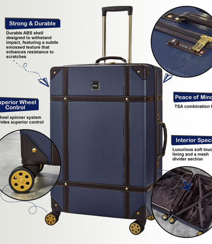 Alston Cabin Hard Shell Suitcase in Navy