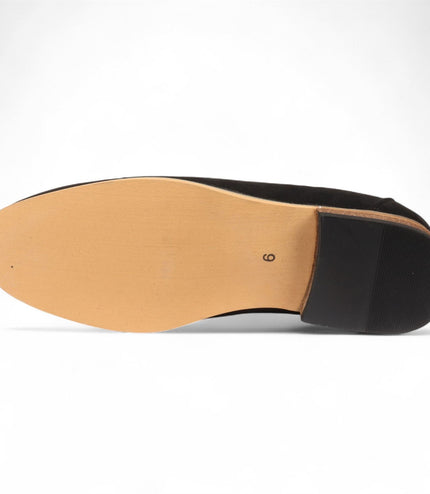 Men's Black Suede Loafers Lightweight Slip-On Casual Shoes