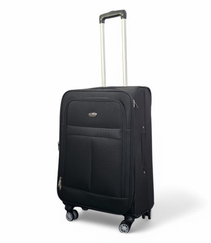 Forbes Medium Soft Shell Suitcase in Black