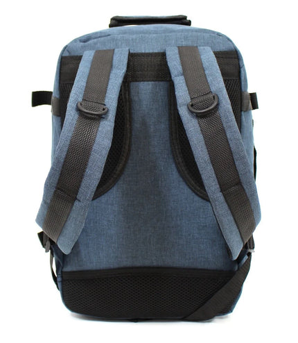 Rucksack Backpack 40x20 x25 cm Underseat Travel Cabin Bag for Easy Jet, Ryanair navy