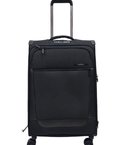 Bourne Medium Soft Shell Suitcase in Black