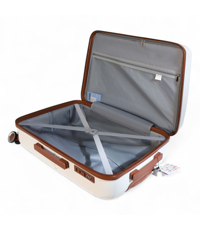 Corowa Set of 3 Hard Shell Suitcase in White