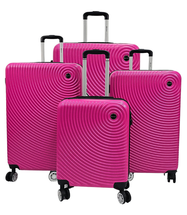 Chorley Set of 4 Hard Shell Suitcase in Fuschia
