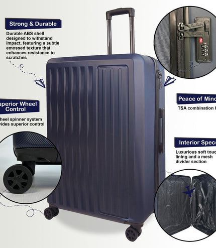 Croydon Cabin Hard Shell Suitcase in Navy