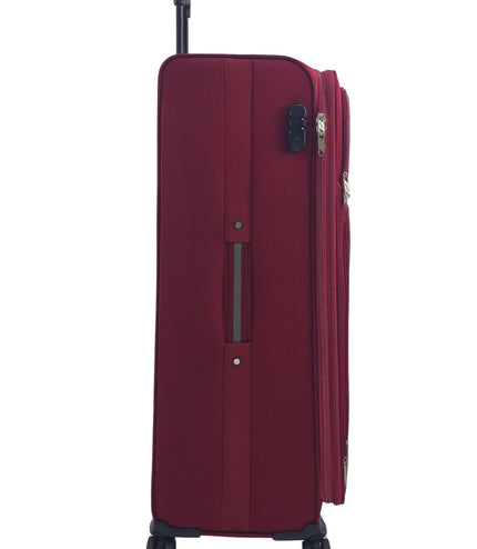 Arundel Extra Large Soft Shell Suitcase in Burgundy