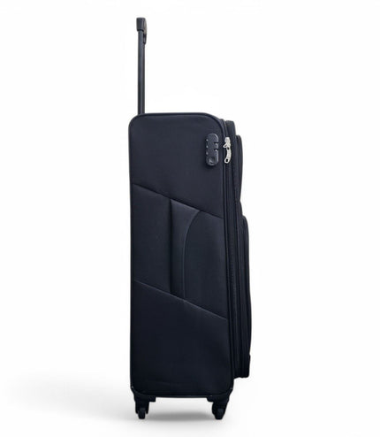 Tahara Large Soft Shell Suitcase in Black