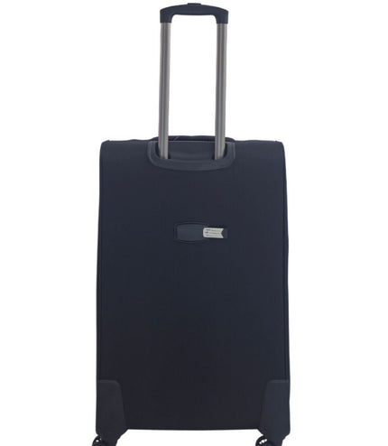 Andover Medium Soft Shell Suitcase in Black