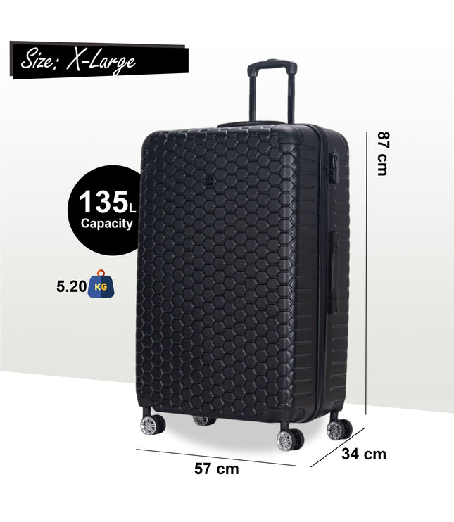 Noda X-Large Hard Shell Suitcase in Black