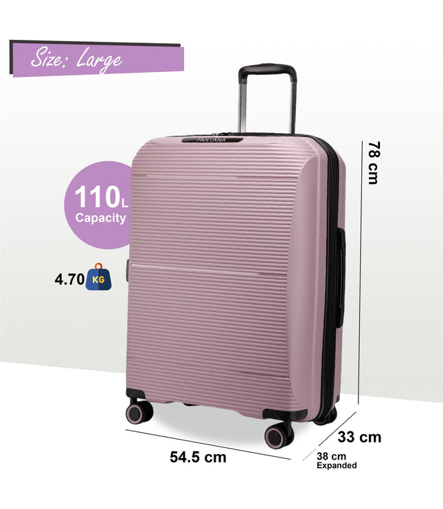 Abiko Large Hard Shell Suitcase in Pink