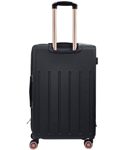 Cramlington Medium Soft Shell Suitcase in Black