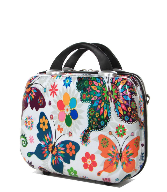 Corbridge Cosmetic Hard Shell Suitcase in Butterfly