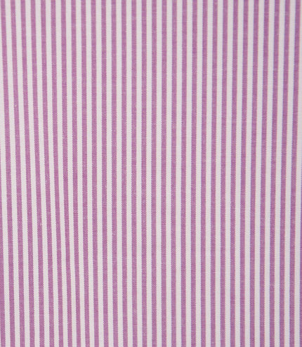Mens Peaky Blinders Removable Collar Nehru Lilac Striped Collarless Shirt