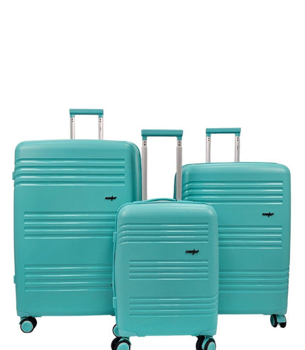 Camborne Set of 3 Hard Shell Suitcase in Teal