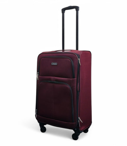 Tahara Medium Soft Shell Suitcase in Wine