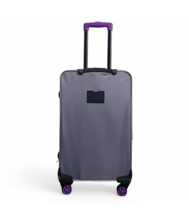 Handa Medium Soft Shell Suitcase in Grey