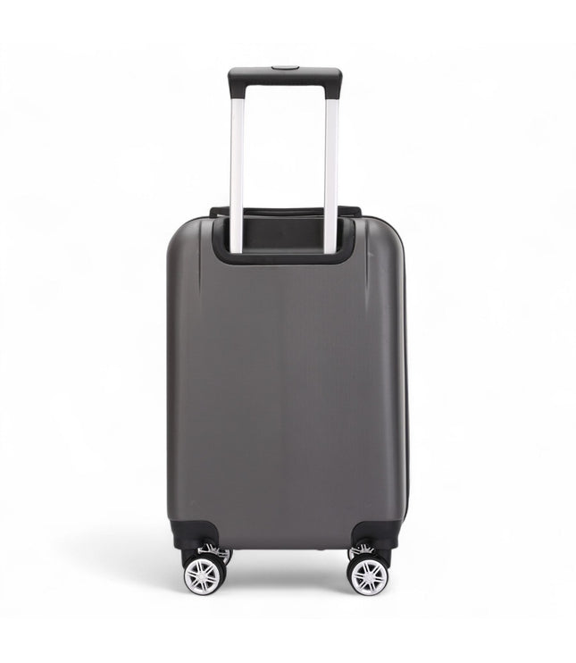 Calgary Cabin Hard Shell Suitcase in Charcoal Black