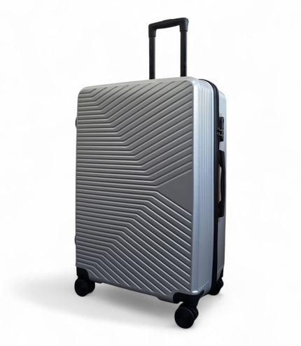 Junee Large Hard Shell Suitcase in Silver
