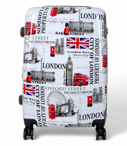 Cooma Medium Hard Shell Suitcase London in Black Flower