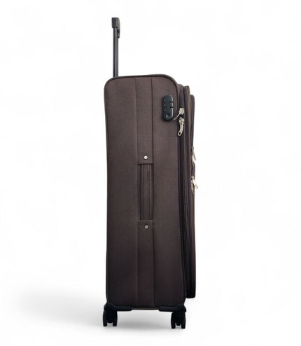Gosford Medium Soft Shell Suitcase in Brown