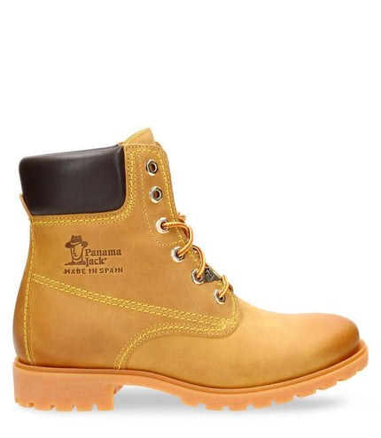 Panama Jack Womens 03 B1 Tan Waterproof Leather Laces Hiking Ankle Boots